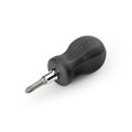 Tekton 3-in-1 Stubby Phillips/Slotted Driver (#2 x 1/4 in., Black) DMT13002